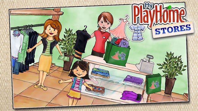 Game bé cùng bố mẹ đi mua sắm