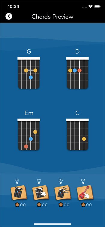 Xem trước các hợp âm