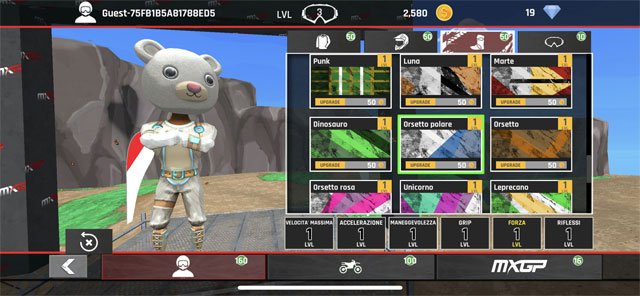 Tùy chỉnh tay đua và xe đua theo ý muốn