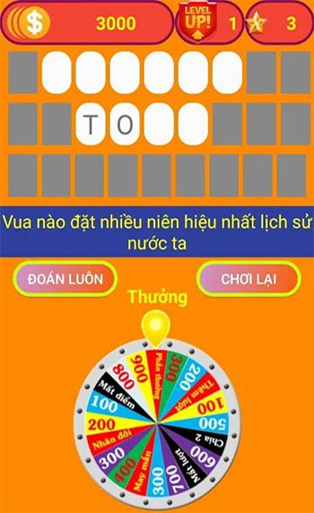 Câu hỏi nón kỳ diệu 2018
