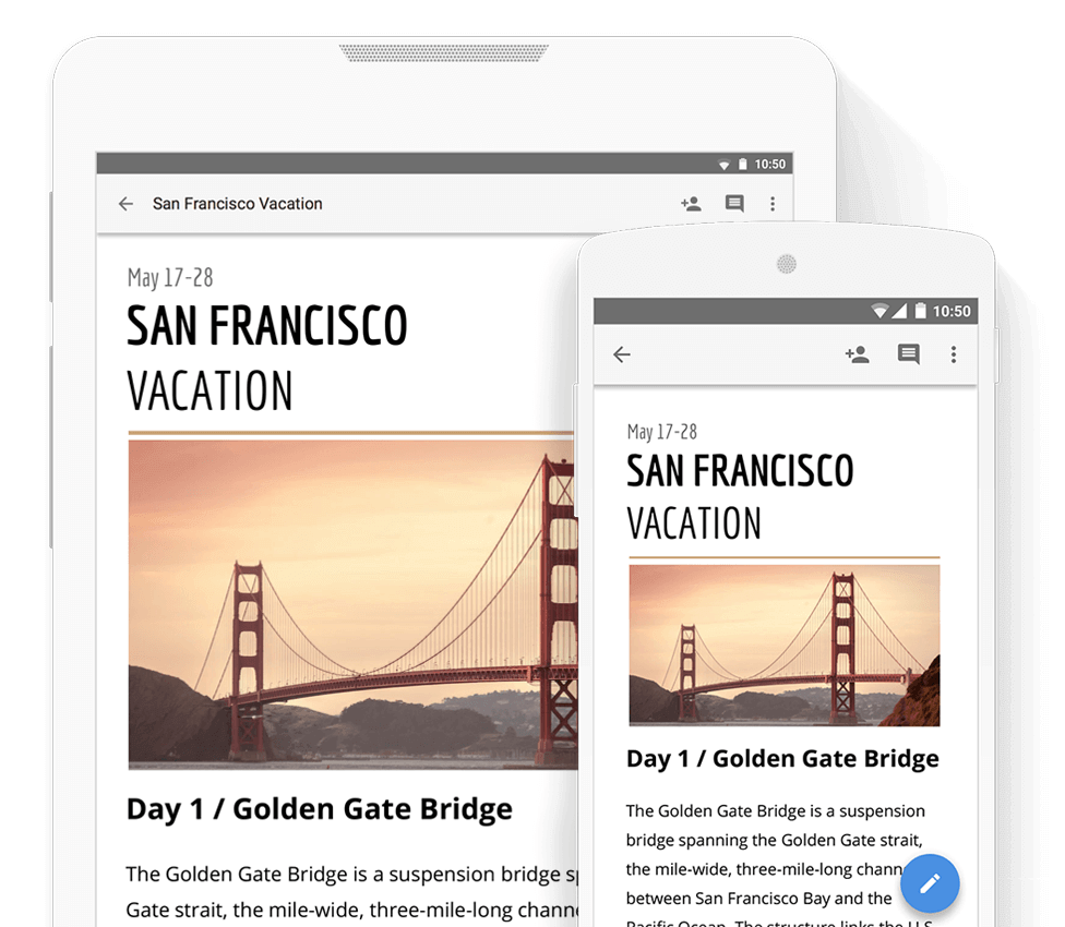 Google Docs đồng bộ tài liệu đa thiết bị