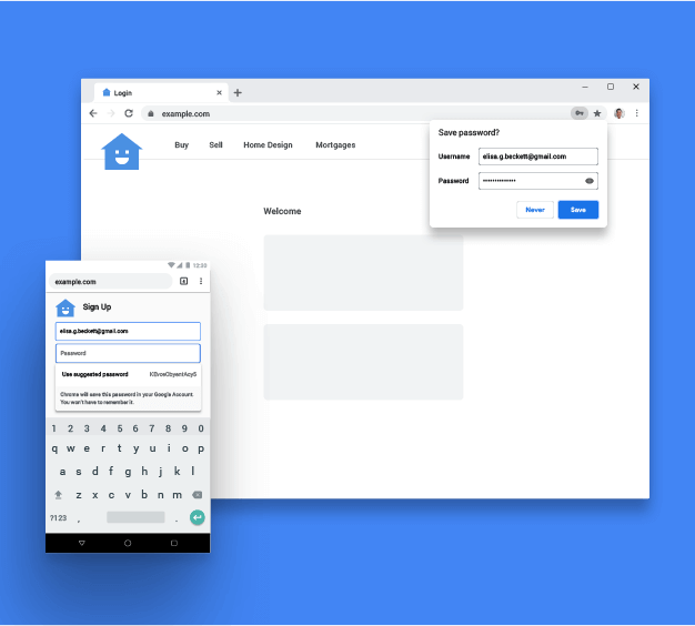 Google Chrome tự động điền mật khẩu