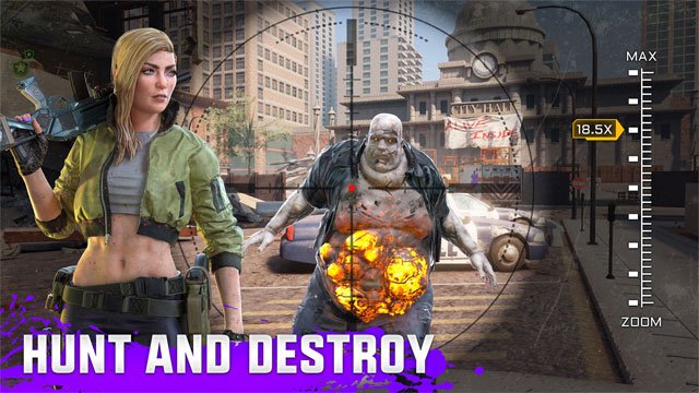 Săn và tiêu diệt hàng loạt loại zombie khác nhau
