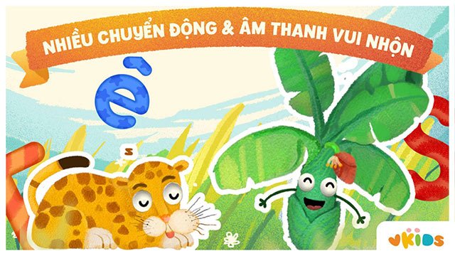 Giao diện học trong Bé học bảng chữ cái Tiếng Việt cho iOS