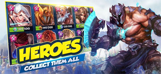 Thu thập tất cả anh hùng trong game