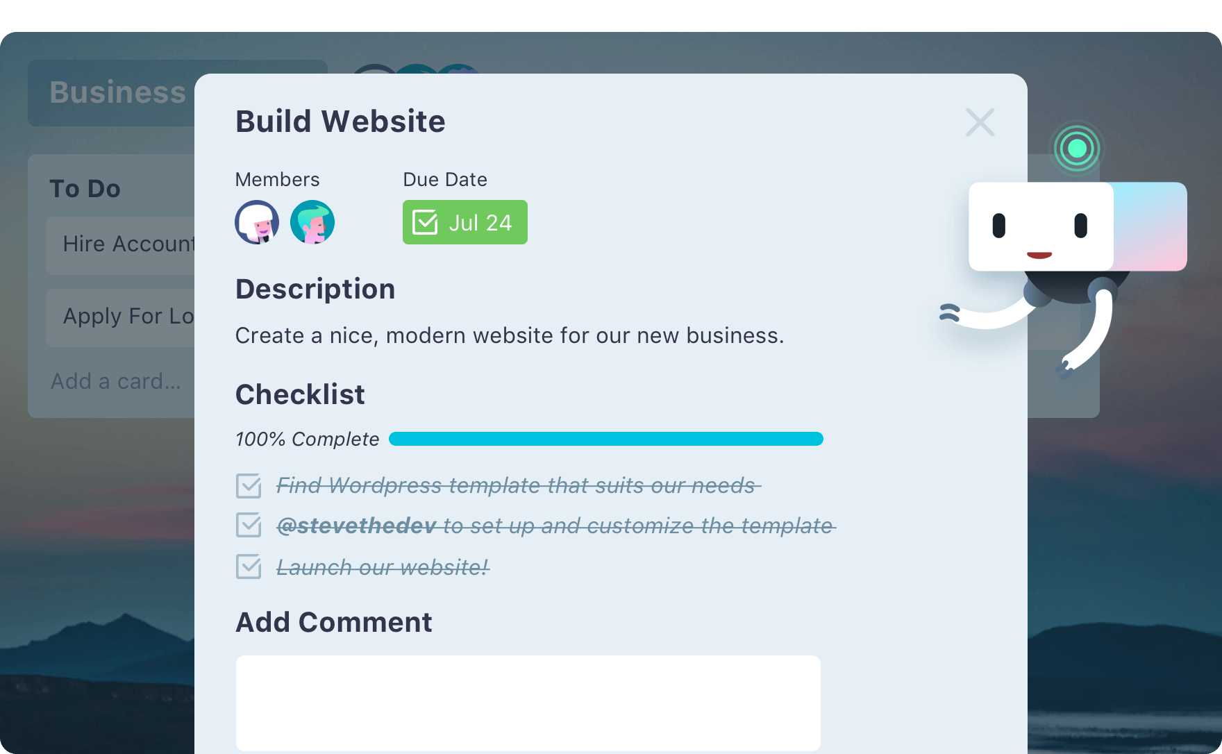 Trello xây dựng web