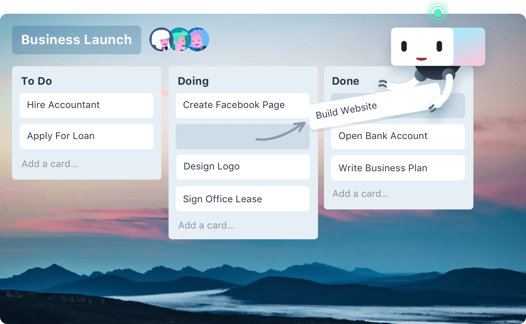 Di chuyển nhiệm vụ khắp danh sách