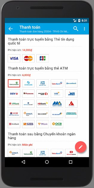 Các phương thức thanh toán khi mua vé trên san ve may bay gia re
