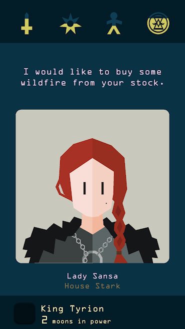 Game phiêu lưu kết hợp yếu tố chiến thuật - Reigns: Game of Thrones