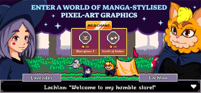 Bước vào thế giới sở hữu đồ họa pixel được thiết kế theo phong cách manga