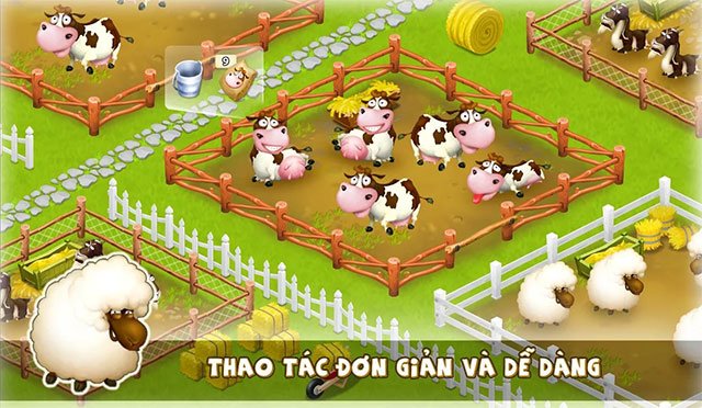 Thao tác game Farmery dễ dàng