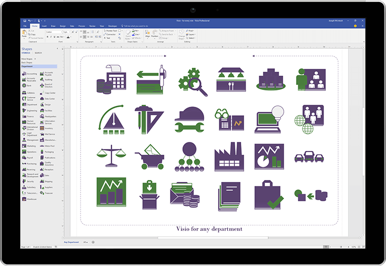 Microsoft Visio Standard chứa rất nhiều tính năng hữu ích