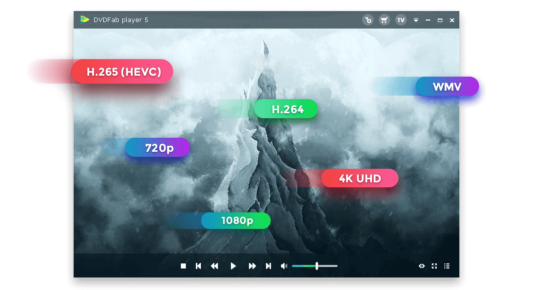 DVDFab Player có phạm vi tương thích rộng rãi