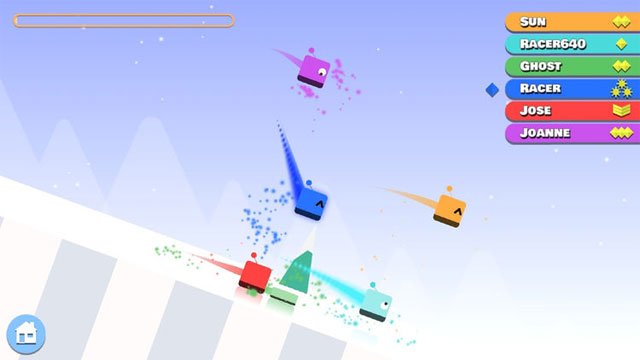 Tham gia cuộc đua trượt tuyết gay cấn trong Ice Racing.io