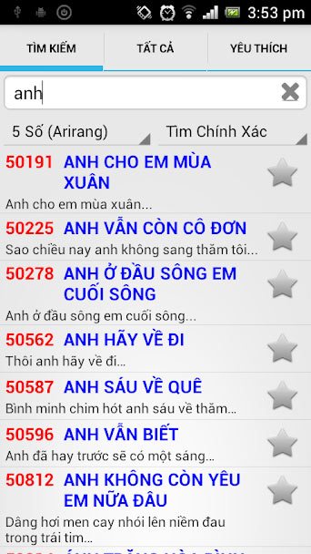 Karaoke 5 & 6 số