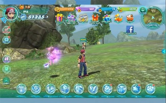Giao diện game Làng Quái Thú 