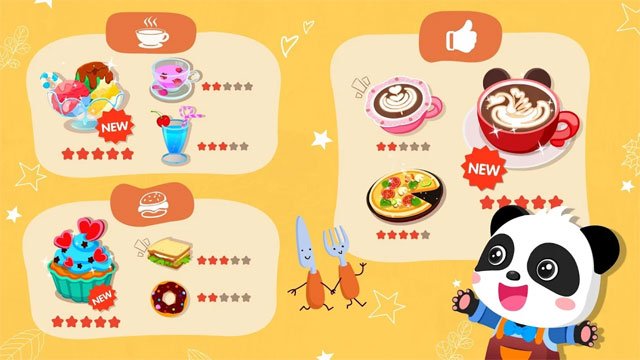 Tạo nhiều thực đơn khác nhau