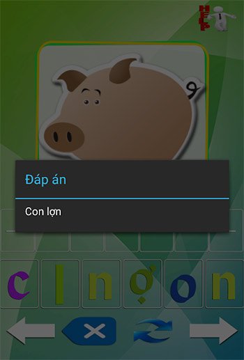 Đáp án bé tập đánh vần