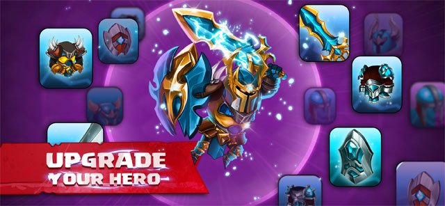 Nâng cấp anh hùng để tăng cường sức mạnh