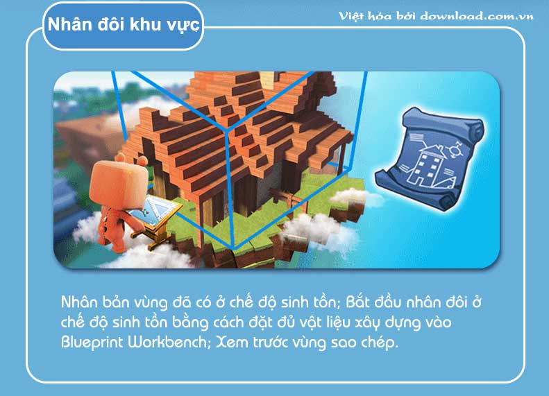 Nhân đôi khu vực trong Mini World: Block Art