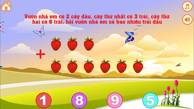 Bé học đếm số