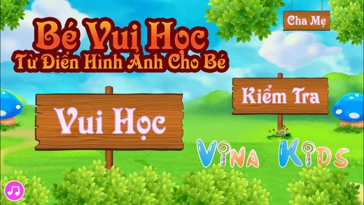 Giao diện Bé Vui Học 