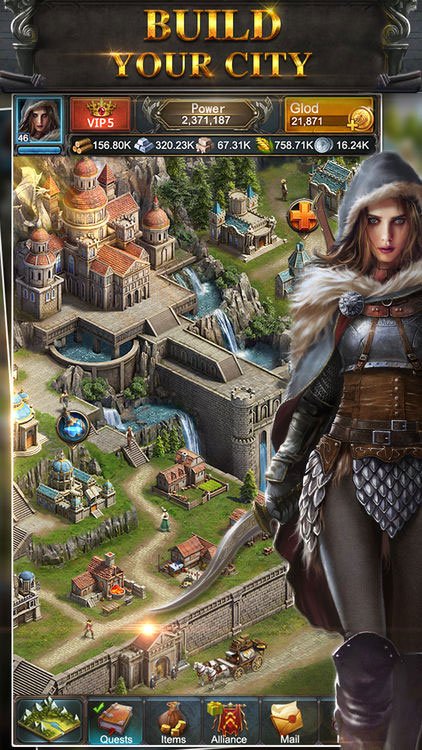 Xây dựng thành phố của bạn trong Game of Kings: The Blood Throne