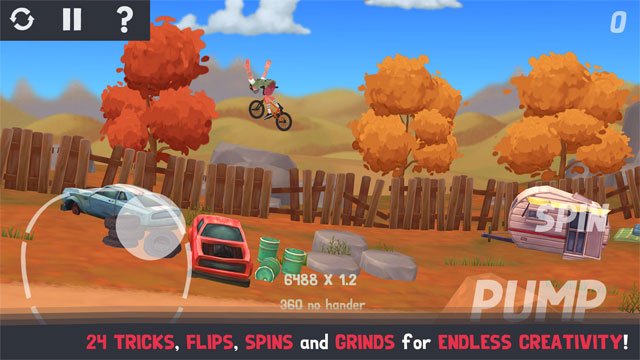 Game đua xe đạp biểu diễn BMX tuyệt hay trên di động