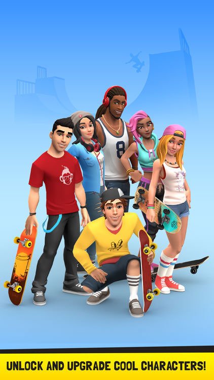 Mở khóa và nâng cấp dàn nhân vật cực chất của Flip Skater
