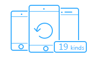 FoneLab iPhone Data Recovery hỗ trợ khôi phục tới 19 loại thiết bị