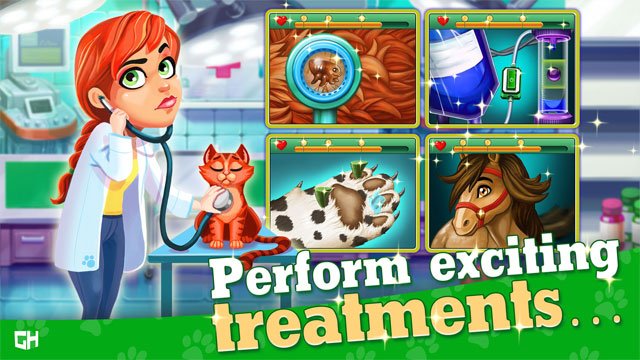 Thực hiện nhiều phương pháp chữa trị trong Dr. Cares - Pet Rescue 911