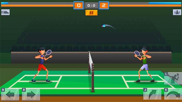 Thi đấu cầu lông với game thủ thực