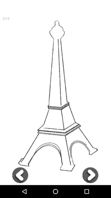 Vẽ tháp Eiffel 3D