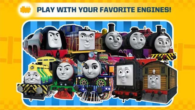 Chơi đùa với những người bạn tàu hỏa trong phim Thomas and Friends