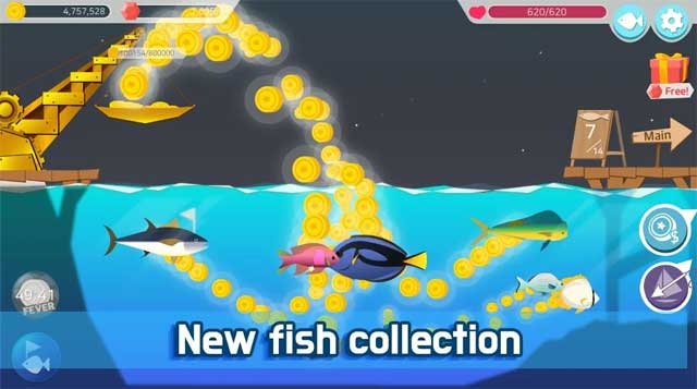 Sưu tập nhiều loại cá biển đa dạng trong Fishing Adventure