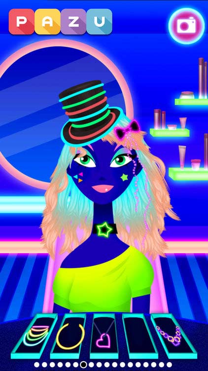 Khám phá phong cách thời trang neon mới nhất trong Girls Hair Salon Glow 