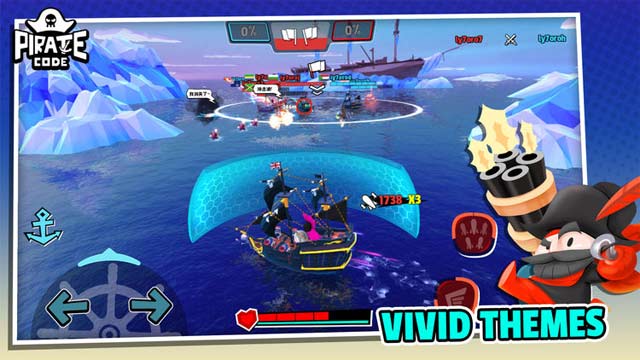 Pirate Code được xây dựng trên nền đồ họa đầy màu sắc