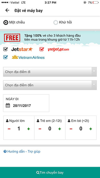 Đặt vé máy bay