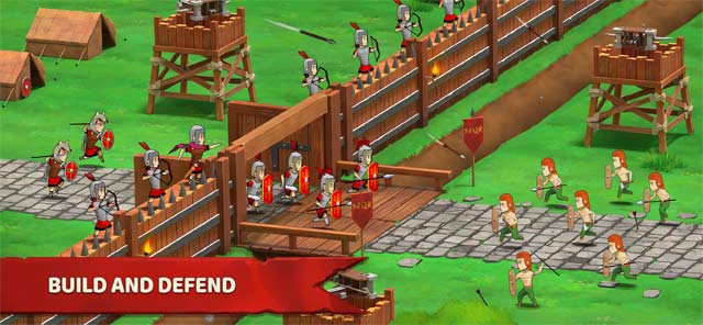 Xây dựng và phòng thủ trong Grow Empire: Rome