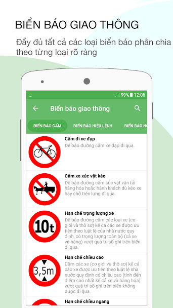 Biển báo Ôn thi GPLX