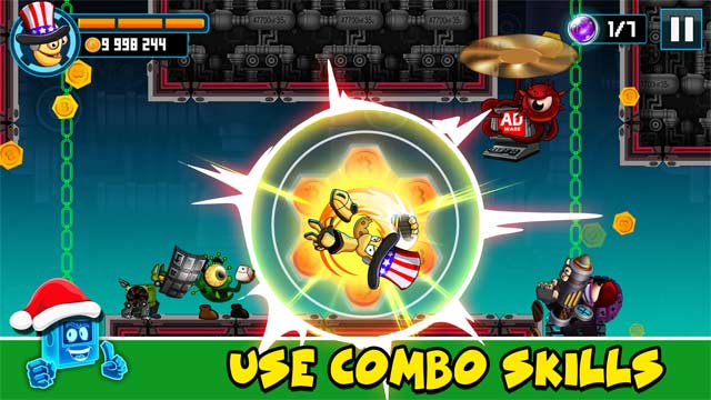 Nâng cấp và sử dụng những kỹ năng combo hùng mạnh trong Kick The Man