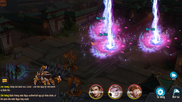 Bộ kỹ năng chiến đấu đặc biệt của game chiến thuật Công Thành Xưng Đế Mobile