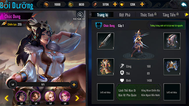 Chiêu mộ danh Tướng trong Công Thành Xưng Đế Mobile