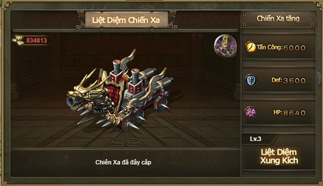 Hệ thống Vũ khí trong Công Thành Xưng Đế Mobile