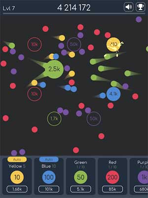 Balls Control cho Android có hệ thống đồ họa đầy màu sắc
