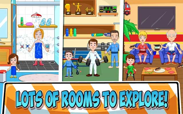 Có rất nhiều phòng chức năng trong trạm cứu hỏa để bé khám phá