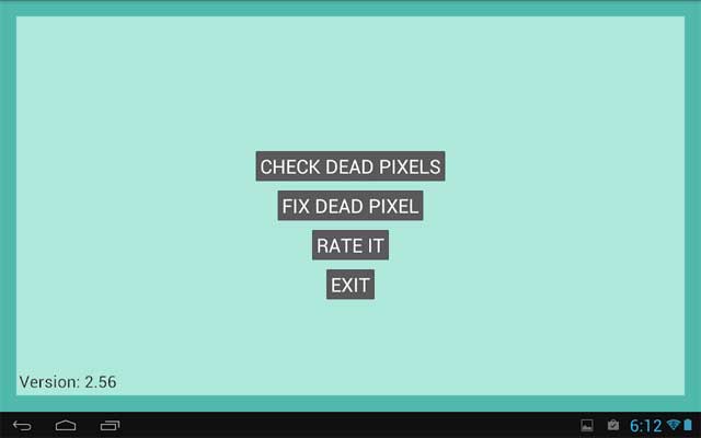 Dead Pixels Test and Fix cho Android có giao diện đơn giản và dễ sử dụng