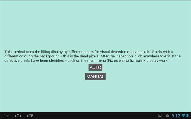 Ứng dụng sẽ phát hiện những pixel hỏng hoặc chết rồi tự tìm cách sửa chữa