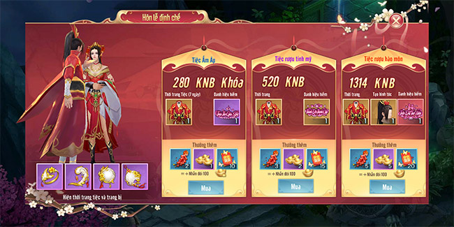 Lệ phí tổ chức đám 1 game nhập vai kiếm hiệp Kiếm Vũ Mobile