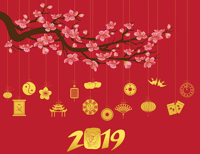 Tải Hình nền chúc mừng năm mới 2019